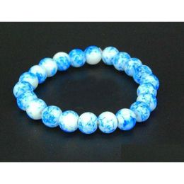 Charm Bracelets Crystal Glass Beads Beautif Bangles Drop Delivery Jewellery Dhbqi