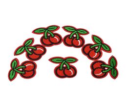 Diy Cherry patches for clothing iron embroidered patch applique iron on patches sewing accessories badge stickers on clothes DZ016335745