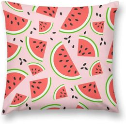 Pillow Watermelon On Pink Background Throw Covers Luxury Pillowcases Couch Pillows For Living Room Sofa Accent