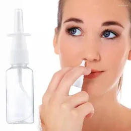 Storage Bottles 10/20/30ml Transparent Empty Plastic Nasal Spray Sprayer Pump Refillable Accessories Mist Nose D1A5