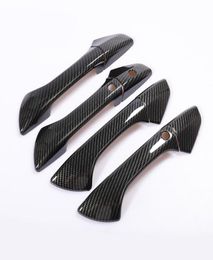 Carbon Fibre Printed Car Exterior Door Handle Cover Sticker Moulding Trim for Honda 8th generation Accord 2008 2009 2010 2011 20122684397