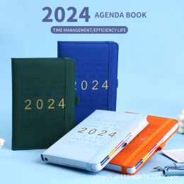 Notebooks 2024 Planner Notebook Agenda A5 Diary Journal Notepad 365 Days Schedule Organizer Daily Weekly Planner Office School Supplies