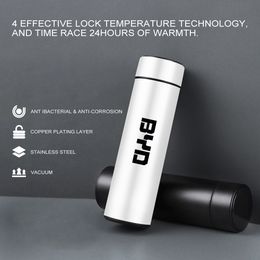 Car Intelligent Thermos Bottle For BYD Tang F3 E6 Atto 3 Yuan Plus Song Max F0 G3 I3 Ea1 Dmi 2din 2014 G6 Pro Auto Accessories