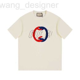 Frauen-T-Shirt-Designerin Luxus-Modemarke, kontrastierender und ineinandergreifender Buchstaben runder Hals kurzärmeliges T-Shirt, Sommer Casual High Version 908D