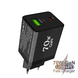 Gallium Nitride Charger Super QC3.0+PD Fast Charging Head 70W High-power British Australian Standard