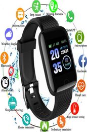 116Plus Smart Watch Men Women Fitness Tracker Heart Rate Blood Pressure Monitor Sport Waterproof Smartwatch For Android IOS4868027
