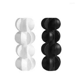 Vases Nordic Black And White Geometric Spiral Flower Decorations Home Sample Rooms El Clubs Sales Department