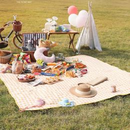 Desert Picnic Mat Outdoor Portable Waterproof Thickened Lawn Cloth Spring Games Supplies Moisture 240325
