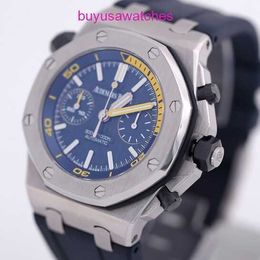AP Casual Wrist Watch Epic Royal Oak Offshore 26703ST Mens Precision Steel Blue Plate Automatic Mechanical Swiss Watch Famous Luxury Sports Watch