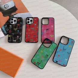 Luxury Graffiti Paint Cell Phone Case for iPhone 15 14 13 12 Mini 11 Pro Max X Xs Xr 8 7 Plus Creative Floral Design Shockproof Full Protection Cover