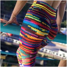 Yoga Outfits Women High Waist Fitness Leggings Running Gym Stretch Sports Pants Trousers 2024 Mujer Pants20 Drop Delivery Outdoors Ath Otxls