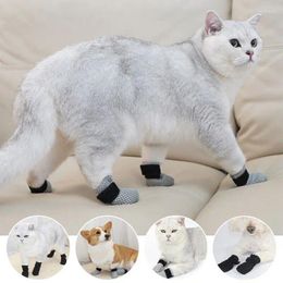 Dog Apparel 4Pcs Set Pet Claw Cap Recovery Feet Protector Cat Foot Cover Anti-scratch Soft Warm Shoe Socks Supplies