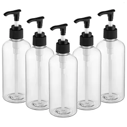 Storage Bottles 5 Pcs Shampoo Dispenser Refillable For Shower Soap Pump Filling With Travel Liquid