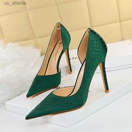 Dress Shoes Women Fashion Serpentine Sandals Ladies Thin High Heel Pointed Plus Size Cute Pump Sandalias De Mujer Verano H240403