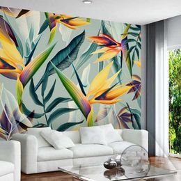 Wallpapers Custom Size 3D South Asian Wallpaper Murals Gladiolus Flower For Living Room Papers Home Decor Floral Plants