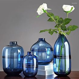 Vases Glass Vase Transparent Hydroponics Flower Arrangement Accessories Home Decoration Decor