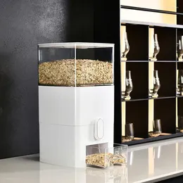 Storage Bottles 6L Grain Rice Dispenser Container Barrel Sealed Organisation Cereal Bucket Organiser Kitchen Supplies