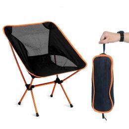 Furnishings Travel Ultralight Folding Chair Superhard High Load 150kg Outdoor Camping Portable Beach Hiking Picnic Seat Fishing Tools Chair