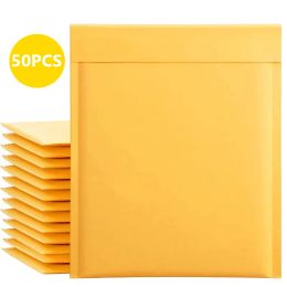 Mailers 50PCS/Lot Kraft Paper Bubble Envelopes Bags Different Specifications Mailers Padded Shipping Envelope With Bubble Mailing Bag