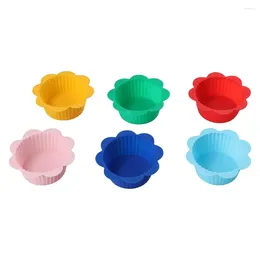 Baking Moulds 36pcs Easy-unmold Cupcake Liners Non-Stick Silicone Muffin With Tabs Cups