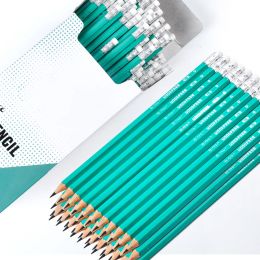 Pencils 144 Pcs/Box Ecofriendly Presharpened Graphite Writing HB Pencils With or Without Eraser School Writing Stationery Supplies