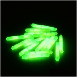 Fishing Accessories 5Pcs Fish Fireflies Fluorescent Lightstick Night Float Rod Light Dark Glow Stick Tackle Tool Drop Delivery Sports Dhkn0