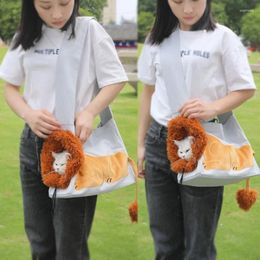 Cat Carriers Lion Shaped Carrier Bag Soft Comfortable Durable Pet Carrying For Small Dogs Puppy Kitty Travel Transport Perro