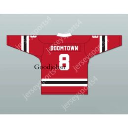 Gdsir Custom BOOMTOWN 8 LETTERKENNY IRISH RED ALTERNATE HOCKEY JERSEY NEW Top Ed S-M-L-XL-XXL-3XL-4XL-5XL-6XL