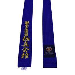 Products Kyokushin Karate Belt Karate Kyokushinkai Belts Japan Tokyodo Belts with Customized Embroidered Words Black Belt Karate