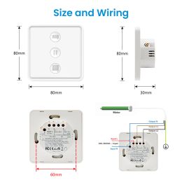 LoraTap Tuya Smart Life ZigBee 3.0 Roller Shutter Blinds Scene Switch Remote Controller Google Alexa Echo Home Assistant