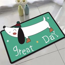 Bath Mats Carpet Little Yellow Dog Anti-slip And Wear-resistant Instant Water Absorption Fast Double-sided Non-slip