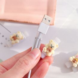 Cute USB Cable Protector Charger Saver Sleeve Protective Cover Case Tube Wire Charging Line for Earphone iPhone Winder Cable