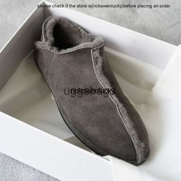 the row shoes High end hard goods * boots leather and fur integrated ankle high sleeves casual warm new autumn winter styles quality