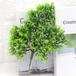 Decorative Flowers Artificial Pine Leaves Plant Simulation Greenery Decor Home Office Decoration Plastic Fake