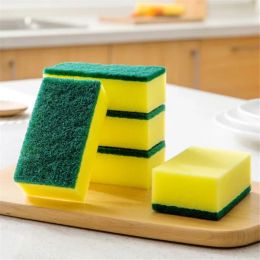 5/10/20 Pcs Double-sided Cleaning Dishwashing Sponge Household Scouring Pad Kitchen Wipe Dish Cleaning Brush Sponges
