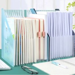 Multi-layer Standing Test Paper Bag Vertical Organ A4 Data Storage Desk Organizers Office Portable Folder School Stationery