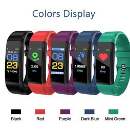 Whole Color Screen Smart Wristband Bracelet Fitness Tracker Pedometer Watch Band Heart Rate Blood Pressure Monitor For Android8464371