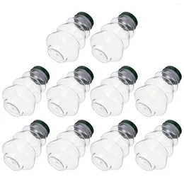 Vases 10 Pcs Plastic Water Bottles Kids Christmas Drink Juice Empty Container Lovely Milk Holders Drinking Child