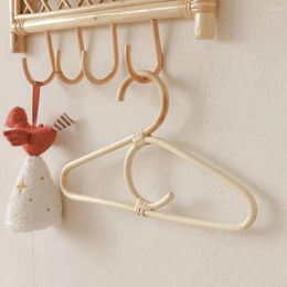 Hangers 1PCS Rattan Little Clothes Hanger Kids Garments Organizer Rack Children Room Decoration For