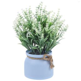 Vases Artificial Potted Fake Flower Decor Plants House Lifelike Small Bonsai Plastic Office