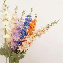 Decorative Flowers 85CM Hyacinth Artificial Flower Long Branch Delphinium Silk Fake Wedding Home Party Garden Decor Fleur Artificielles