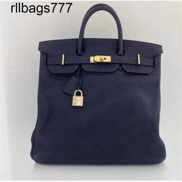 Handmade Bk Bag Brand Designer Top Customized Version Totes Bags Black Hac Collection Bag 50cm Full Hand Stitched Leather