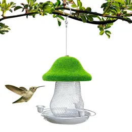 Other Bird Supplies Outdoor Wild Feeder Metal Solar Powered Retractable Lamp Seed For Outside And Garden Decoration