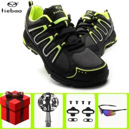 Boots Tiebao Leisure Cycling Shoes Men Sneakers Women Spd Pedals Bicycle Professional Athletic Selflocking Shoes Mtb Bike Shoes