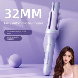 Automatic Hair Curler Stick Negative Ion Electric Ceramic Fast Heating Rotating Magic Curling Iron Care Styling Tool 240325