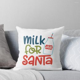 Pillow Milk For Santa - Merry Christmas Throw Covers Decorative Sofa Cover Room Decorating Items Pillowcases