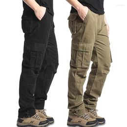 Men's Pants Big Size Casual Sports Stretch Waist Tactical Cargo Man Hiking Joggers Cotton Trousers