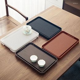 Tea Trays Chinese TeaTray Household Type Storage Drainage Small Table Modern Dry Brewing Board Home Decor
