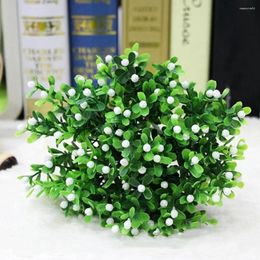 Decorative Flowers Artificial Plant Po Props Home Decoration Fake Greenery Grass Leaf Branch For Living Room Supplies
