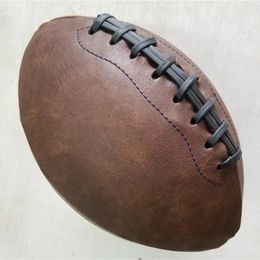 Soft Rubber No 9 Rugby Ball American Football ball Sport Match For Child Kids adult College Teenagers Training decoration 240402